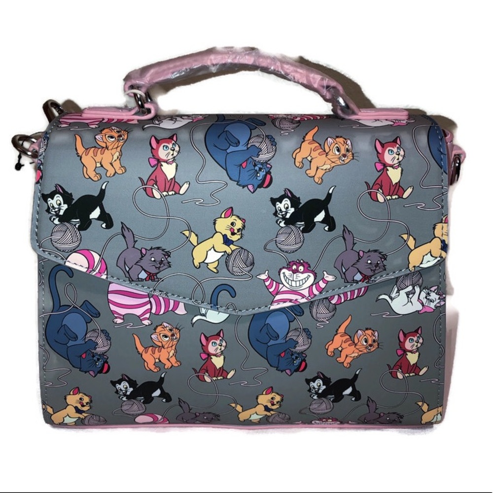 SOLD!DISNEY CATS CROSSBODY BAG & WALLET - Picture 3 of 8